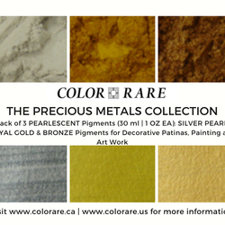 The Precious Metals Collection - 3 Pack of Pearlescent Pigments
