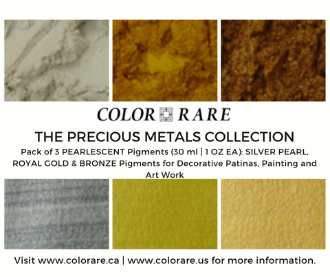 The Precious Metals Collection - 3 Pack of Pearlescent Pigments